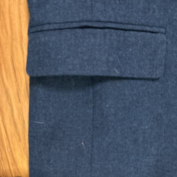 VTG Pendleton Suit Set Blue 100% Virgin Wool Blazer Skirt Career Women’s 14 USA - Picture 10 of 12